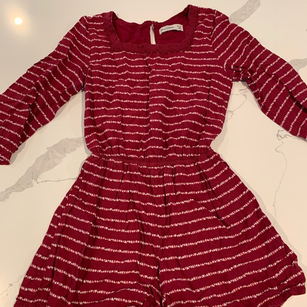 Abercrombie Kids Red Heart Romper
